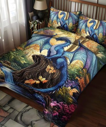 Sapphire Flight 3-Piece Quilted Bedding Set