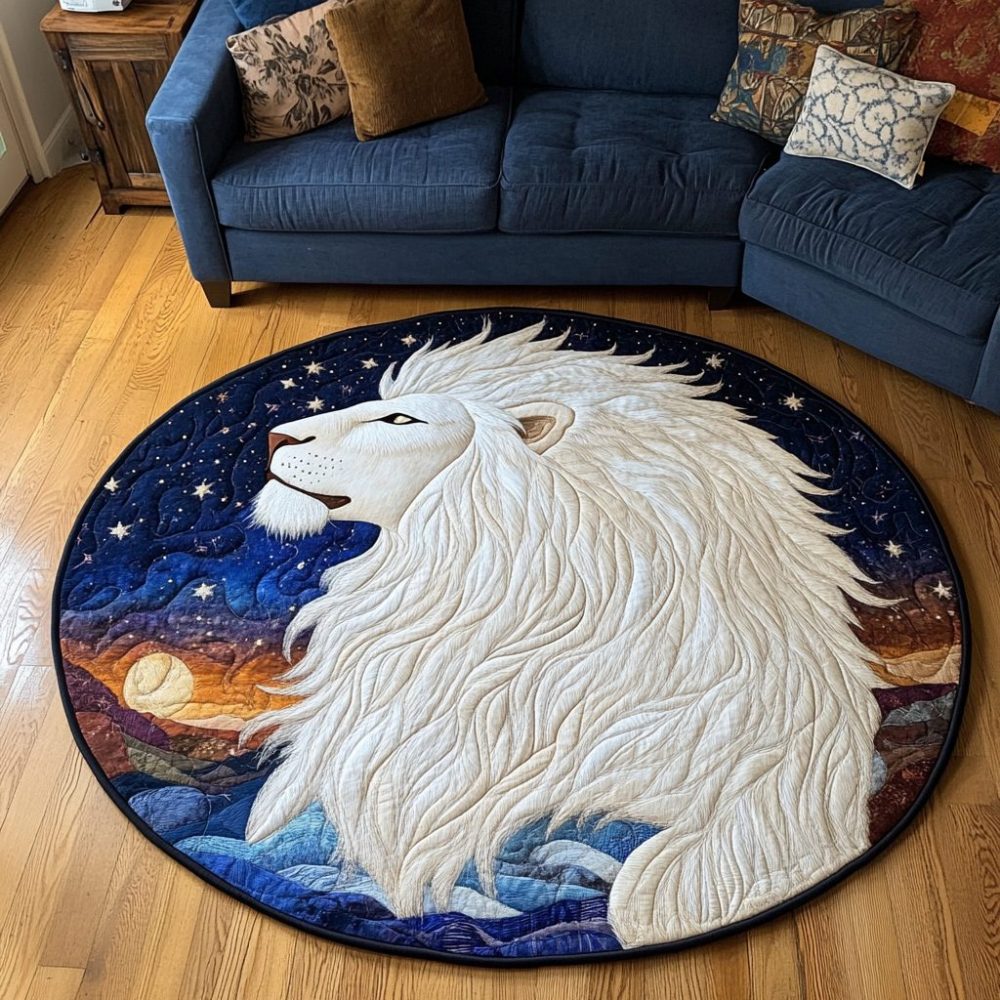 Savanna Roar Quilted Round Mat