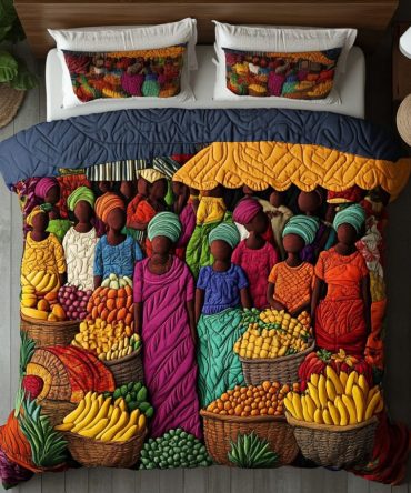 Savanna Stalls 3-Piece Quilted Bedding Set