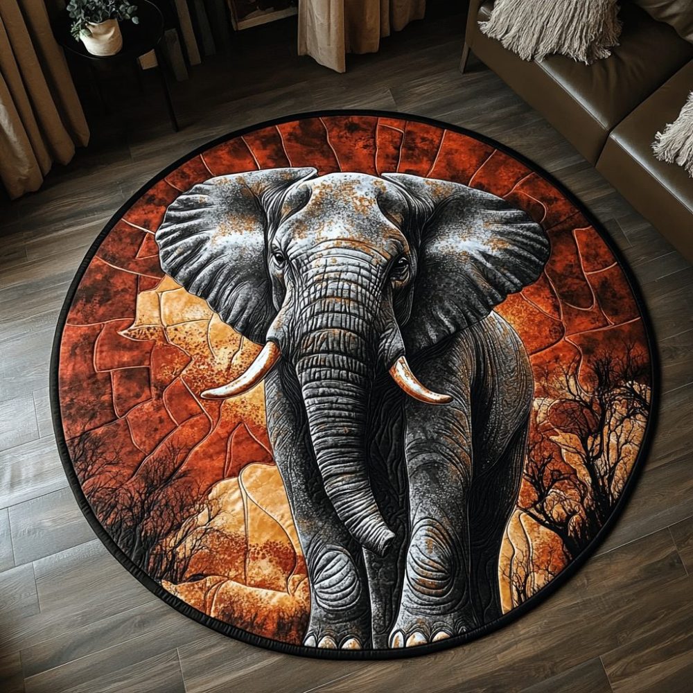 Savannah Majesty Quilted Round Mat