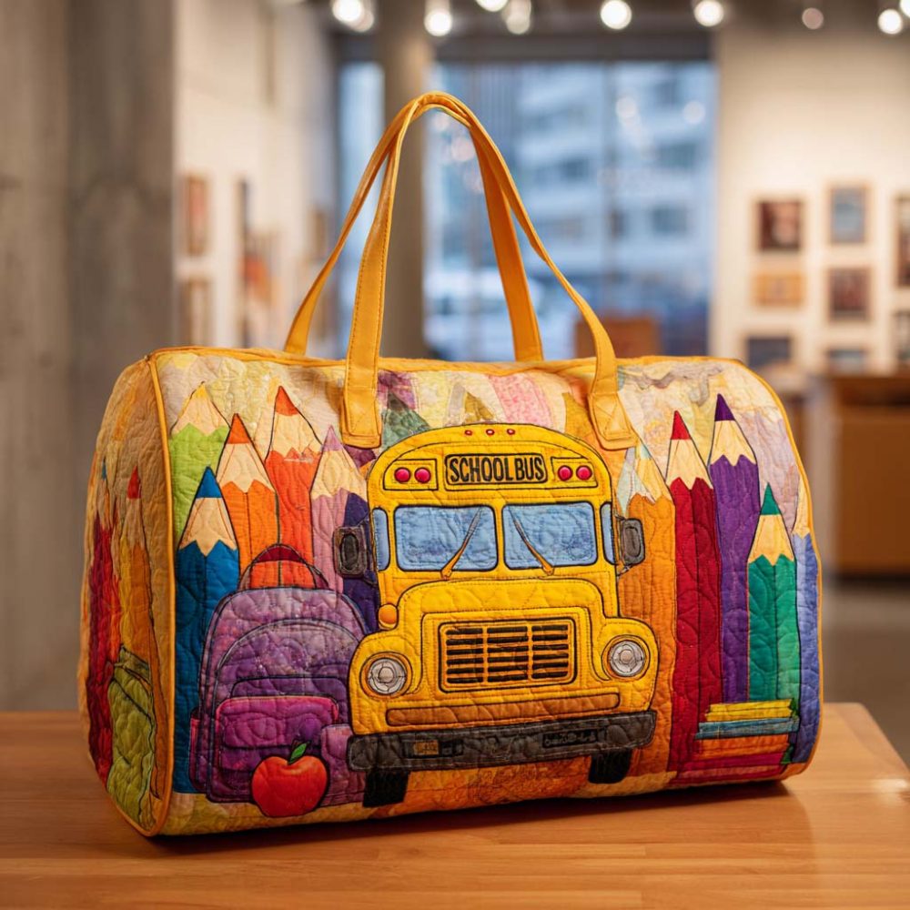 School Days Quilted Duffle Bag