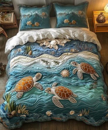Sea Escape 3-Piece Quilted Bedding Set