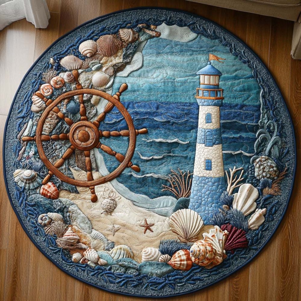 Seafarer Glow Quilted Round Mat