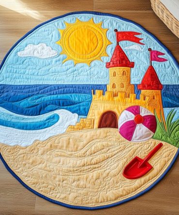 Seaside View Quilted Round Mat