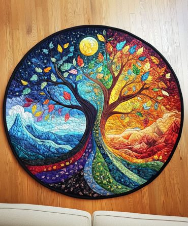 Seasons Of Serenity Quilted Round Mat