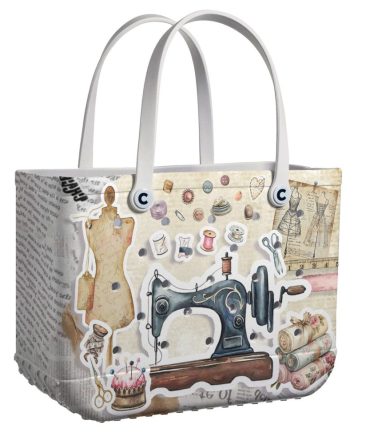 Bucket Tote Bag, Limited Edition Bogg Bag, Beach Bag Needle Nook