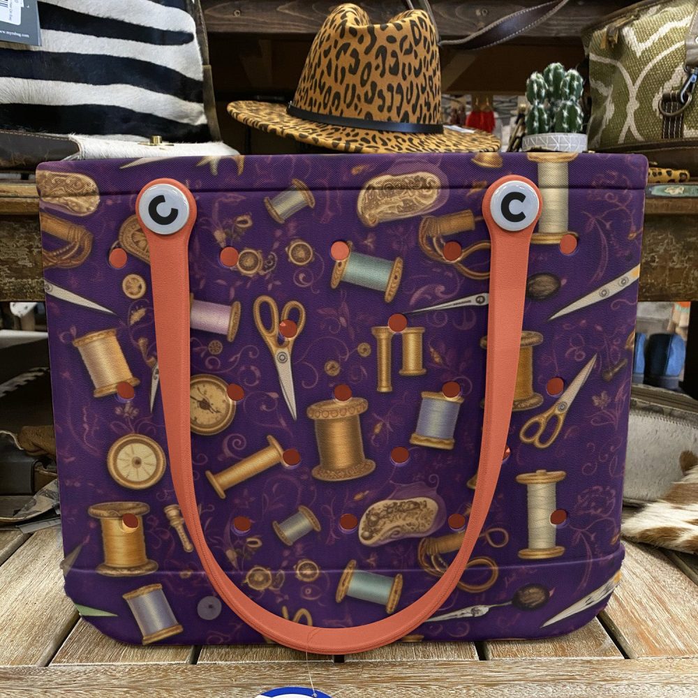 Stylish Sewing-Themed Tote Bag - Perfect For Crafters & Quilters - Durable & Spacious Design - Image 6