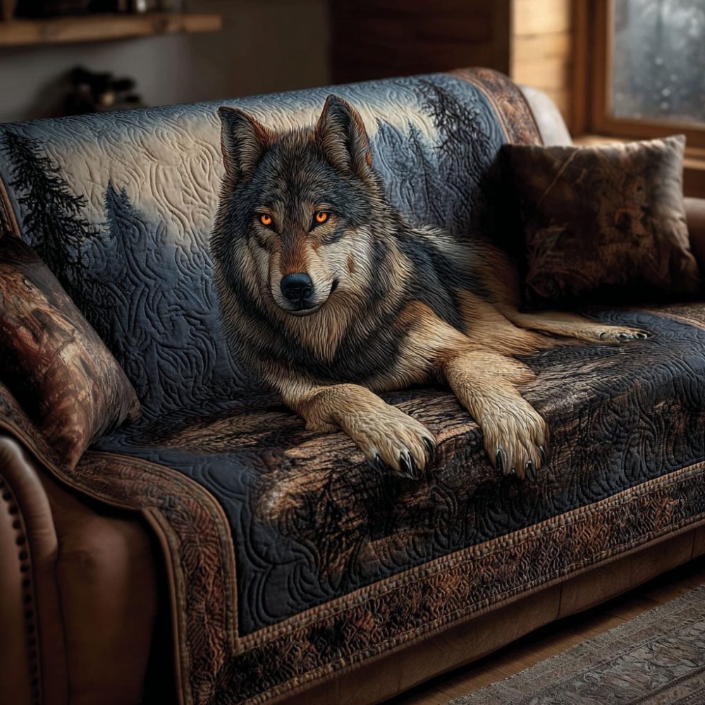 Shadow Howler Quilted Sofa Cover