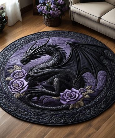 Shadow Roar Quilted Round Mat