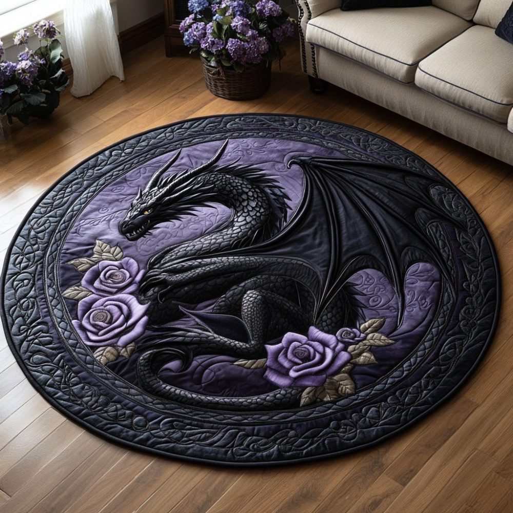Shadow Roar Quilted Round Mat