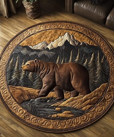 Shadowed Trails Quilted Round Mat