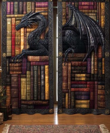 Shadowfire Twins Quilted Curtains