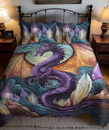 Shadowflame 3-Piece Quilted Bedding Set