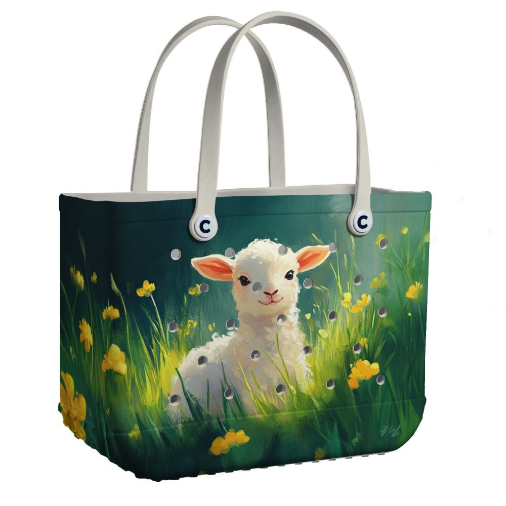 Bucket Tote Bag, Limited Edition Bogg Bag, Beach Bag Woolly Wonders