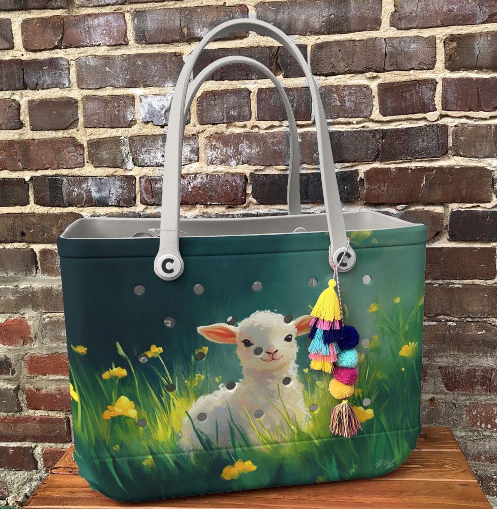 Bucket Tote Bag, Limited Edition Bogg Bag, Beach Bag Woolly Wonders - Image 5