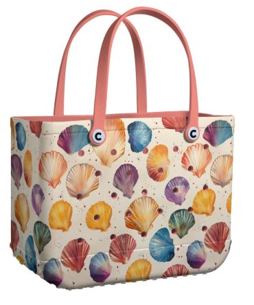 Bucket Tote Bag, Limited Edition Bogg Bag, Beach Bag Shell-Abration