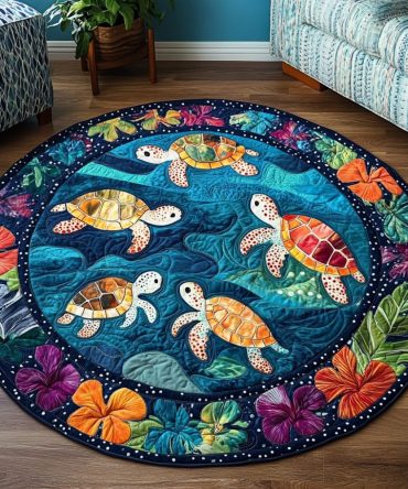 Shelled Wonder Quilted Round Mat