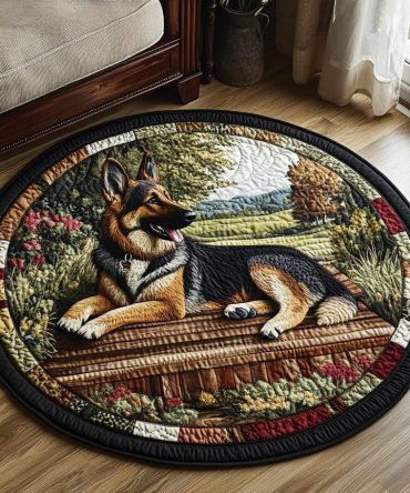 Shepherd Watch Quilted Round Mat