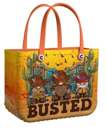 Vibrant Western Gnome Tote Bag - Fun & Quirky Cowboy Design, Perfect For Everyday Use