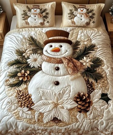 Shimmering Tranquility 3-Piece Quilted Bedding Set