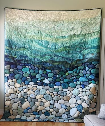 Shoreline Serenity Quilted Blanket