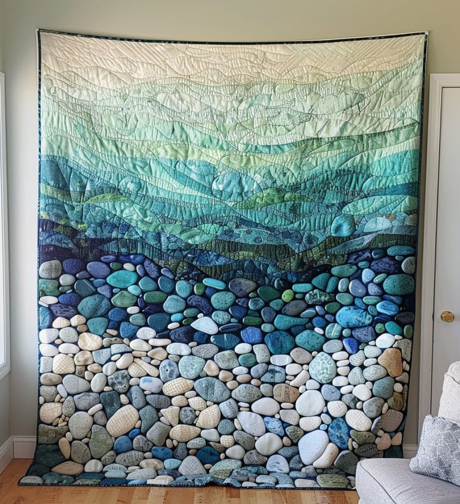 Shoreline Serenity Quilted Blanket