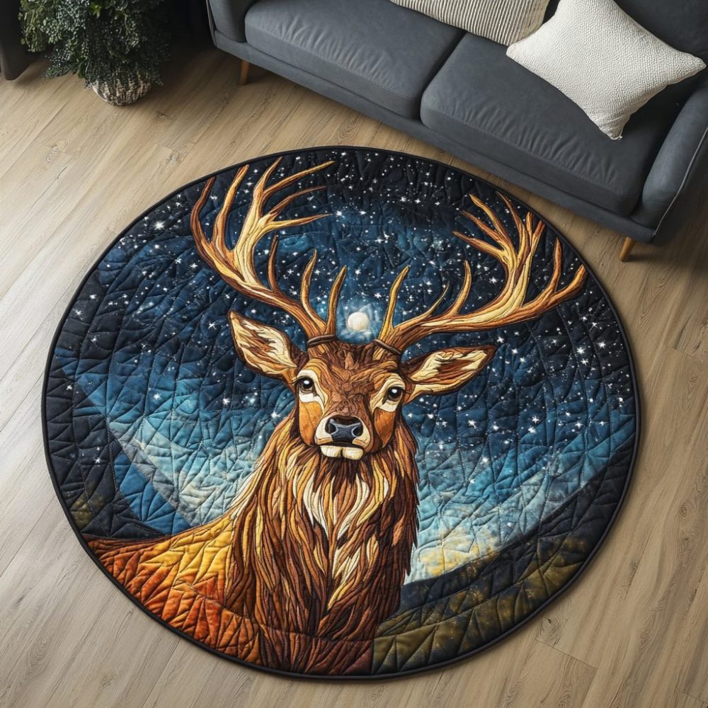 Silent Hooves Quilted Round Mat