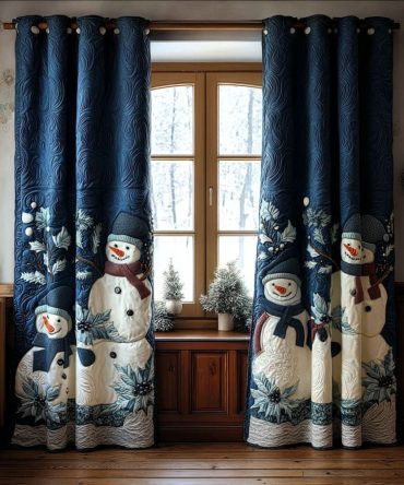 Silent Night Magic Quilted Curtains