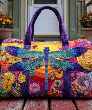 Silken Skies Quilted Duffle Bag