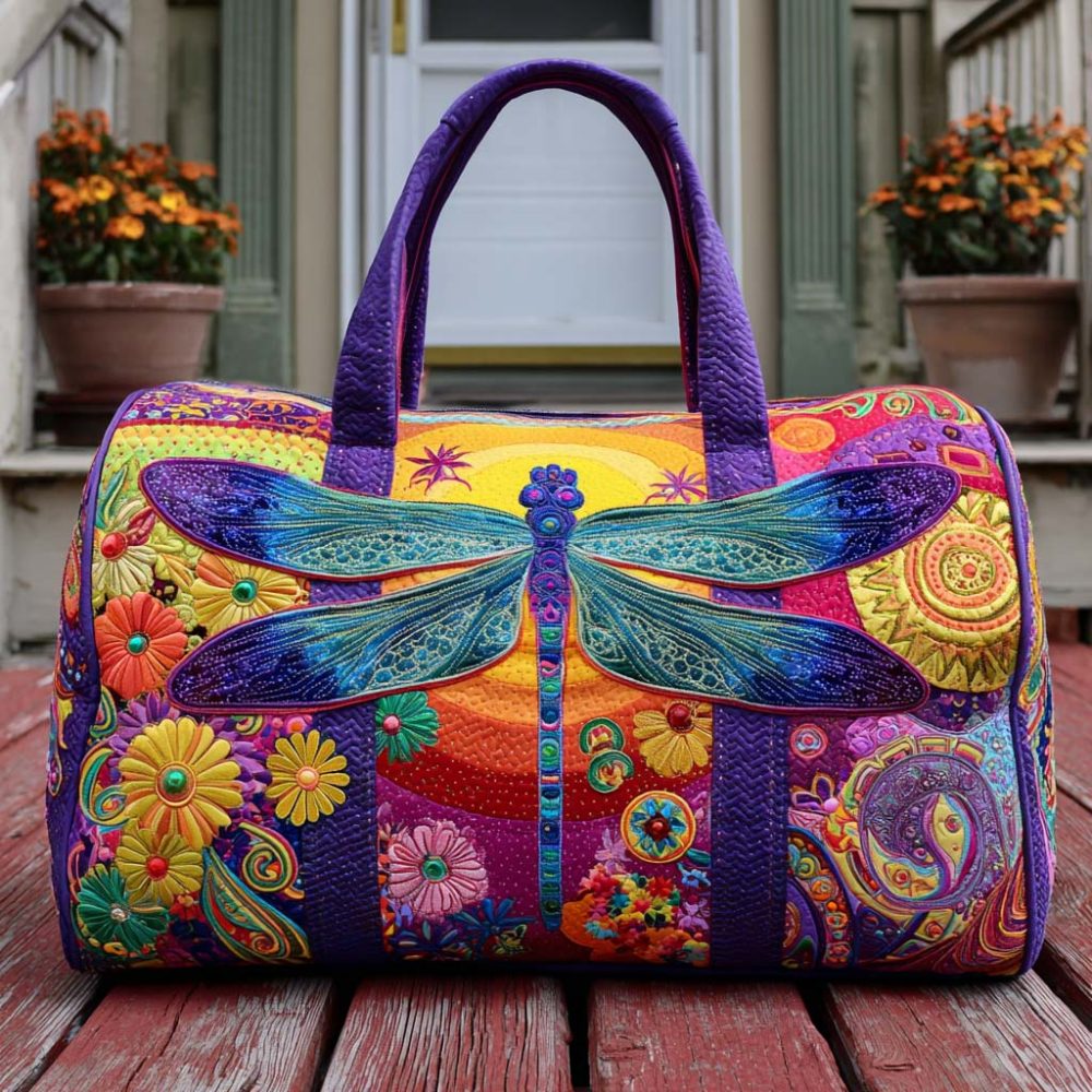 Silken Skies Quilted Duffle Bag