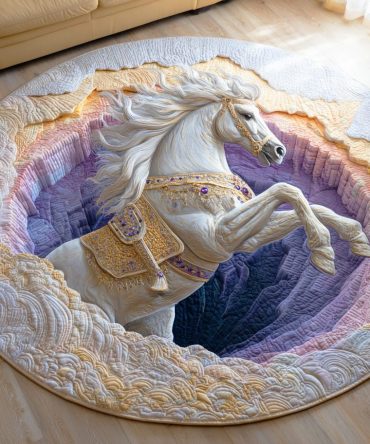 Silver Moon Charger Quilted Round Mat