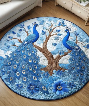 Sky Serenade Quilted Round Mat