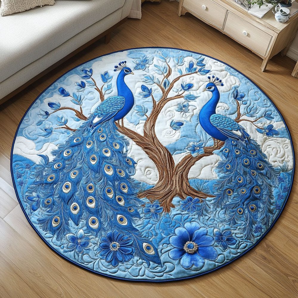Sky Serenade Quilted Round Mat