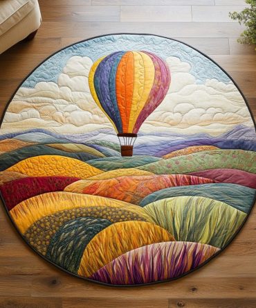 Sky Wanderer Quilted Round Mat