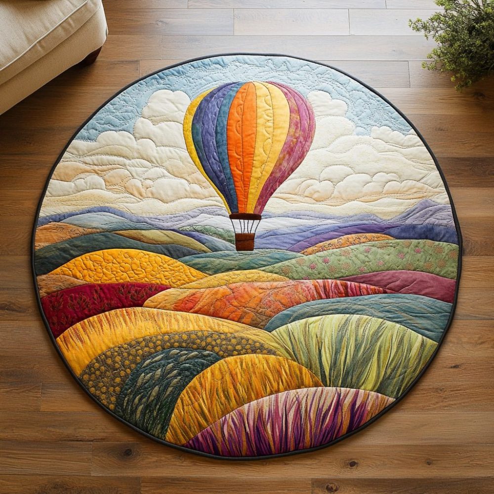 Sky Wanderer Quilted Round Mat
