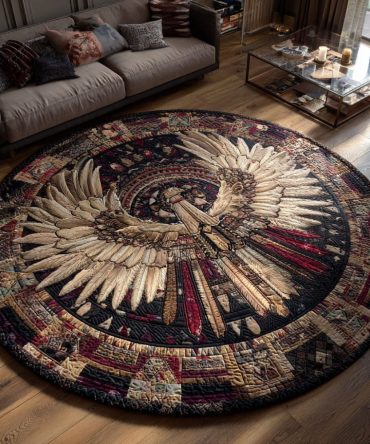 Skyward Dream Quilted Round Mat