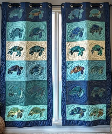 Slow And Steady Quilted Curtains