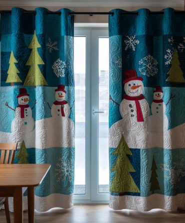Snow Day Quilted Curtains