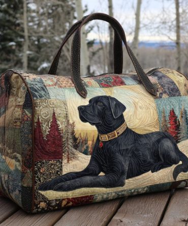 Snowbound Lab Quilted Duffle Bag