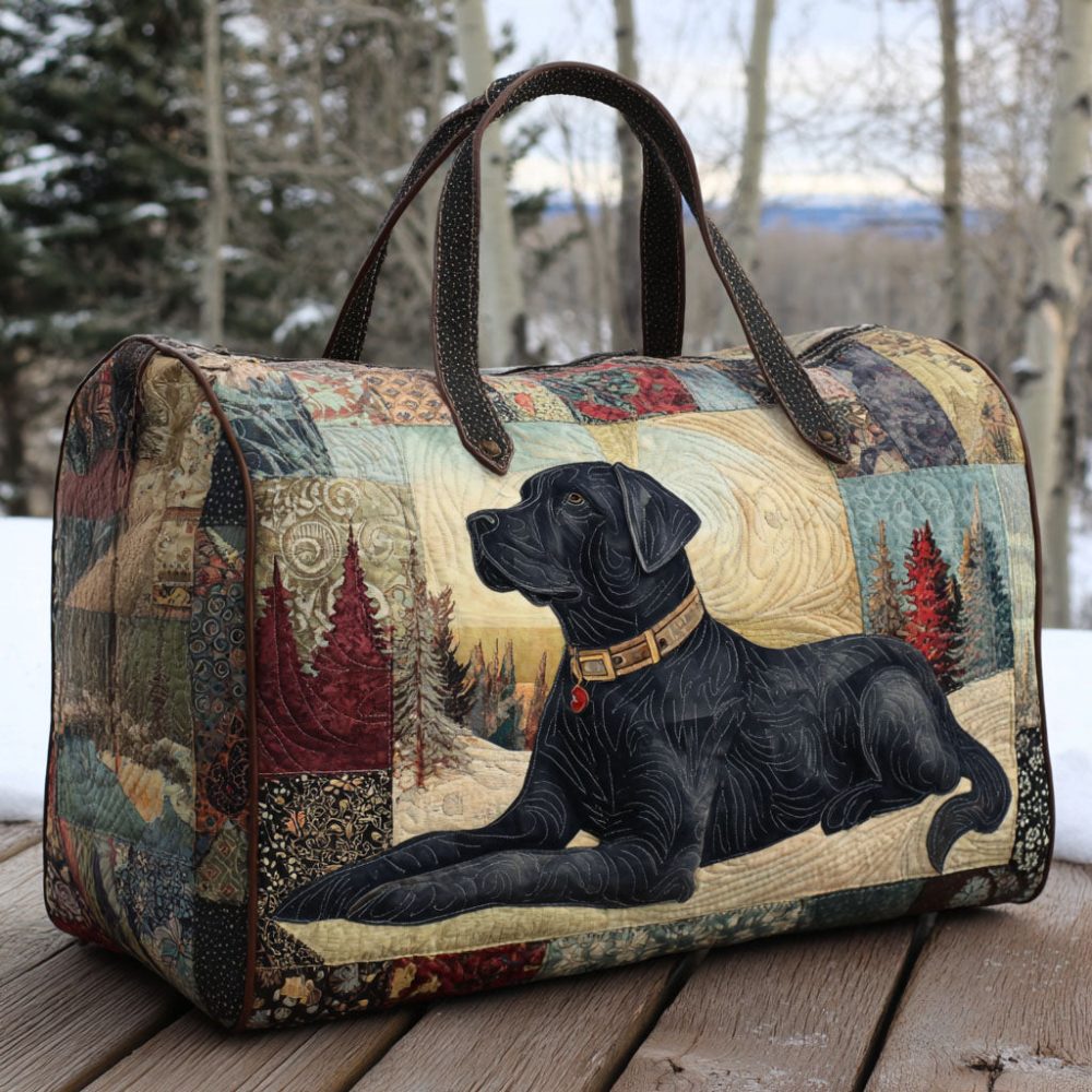 Snowbound Lab Quilted Duffle Bag