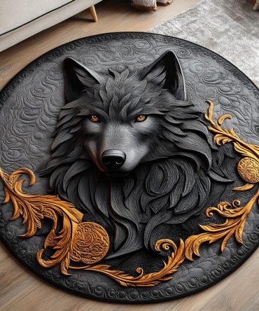 Snowfang Quilted Round Mat