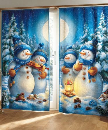 Snowlight Evening Quilted Curtains