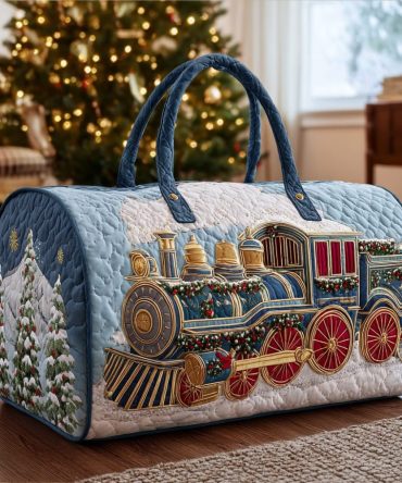 Snowy Ride Quilted Duffle Bag