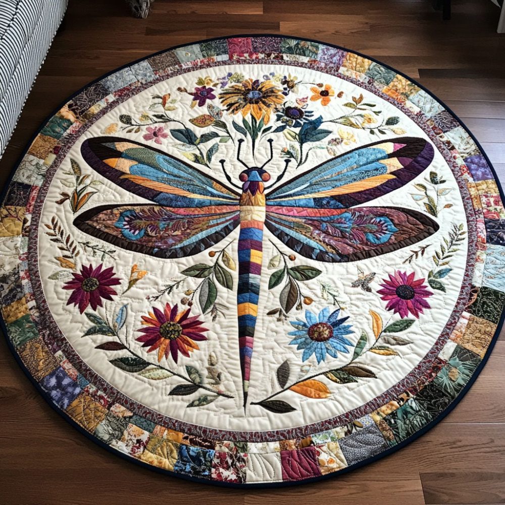 Soar With Grace Quilted Round Mat