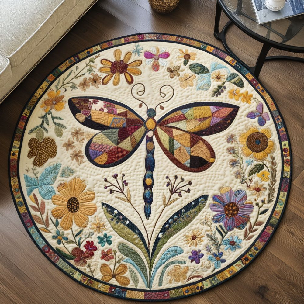 Soaring Beauty Quilted Round Mat