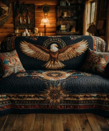 Soaring Eagle Quilted Sofa Cover