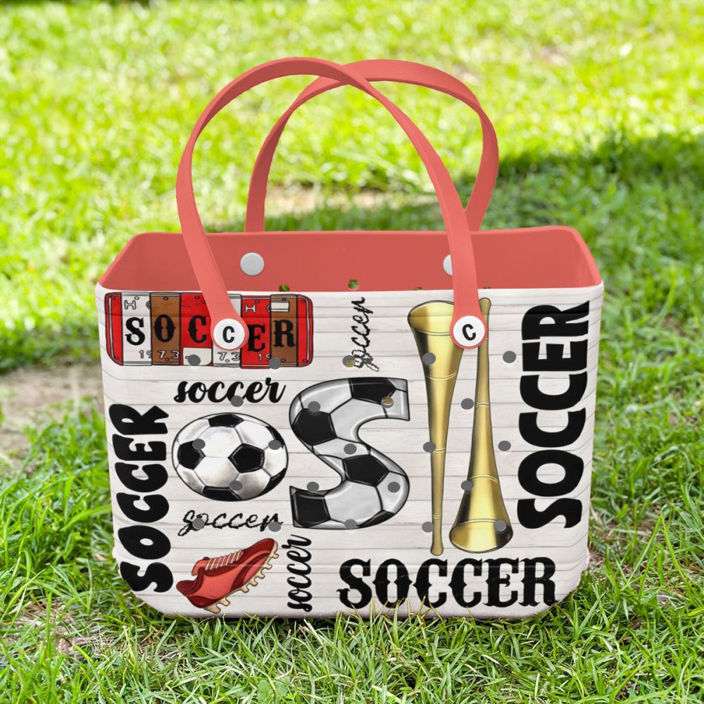 Bucket Tote Bag, Limited Edition Bogg Bag, Beach Bag Soccer Essentials - Image 3