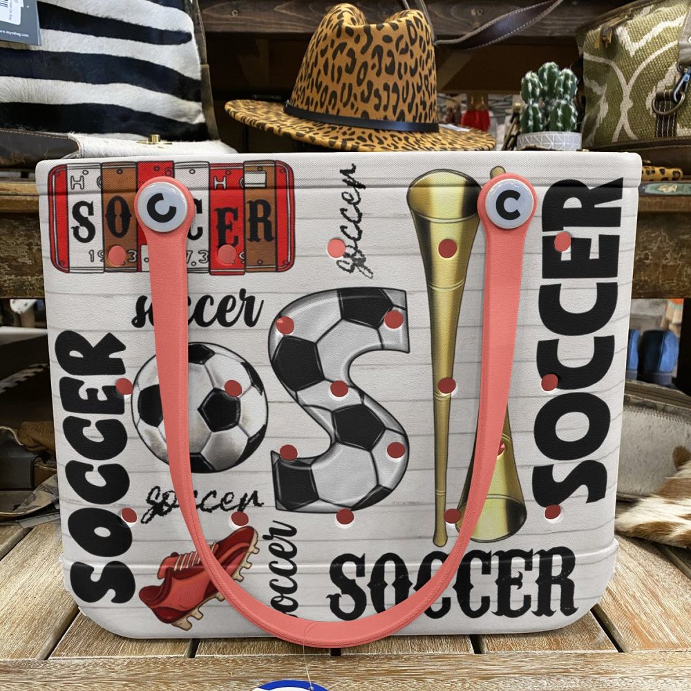 Bucket Tote Bag, Limited Edition Bogg Bag, Beach Bag Soccer Essentials - Image 6