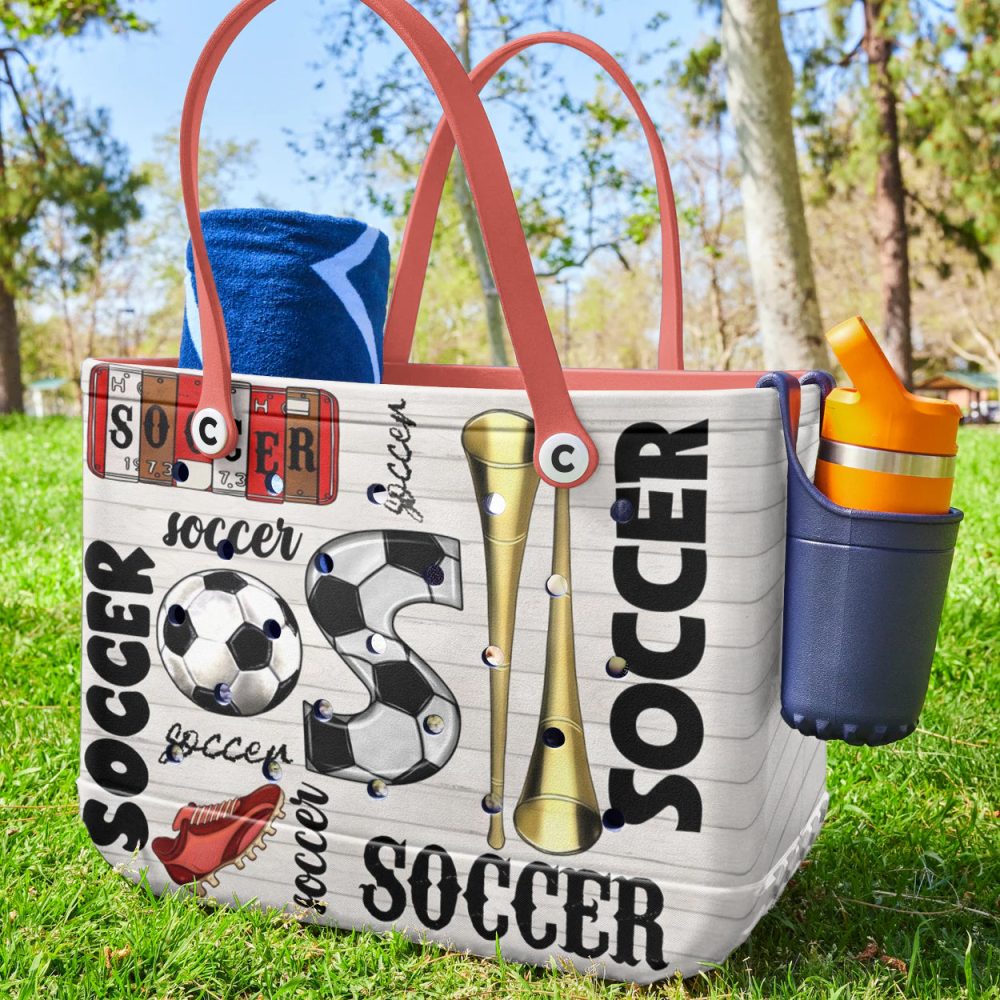 Bucket Tote Bag, Limited Edition Bogg Bag, Beach Bag Soccer Essentials - Image 2
