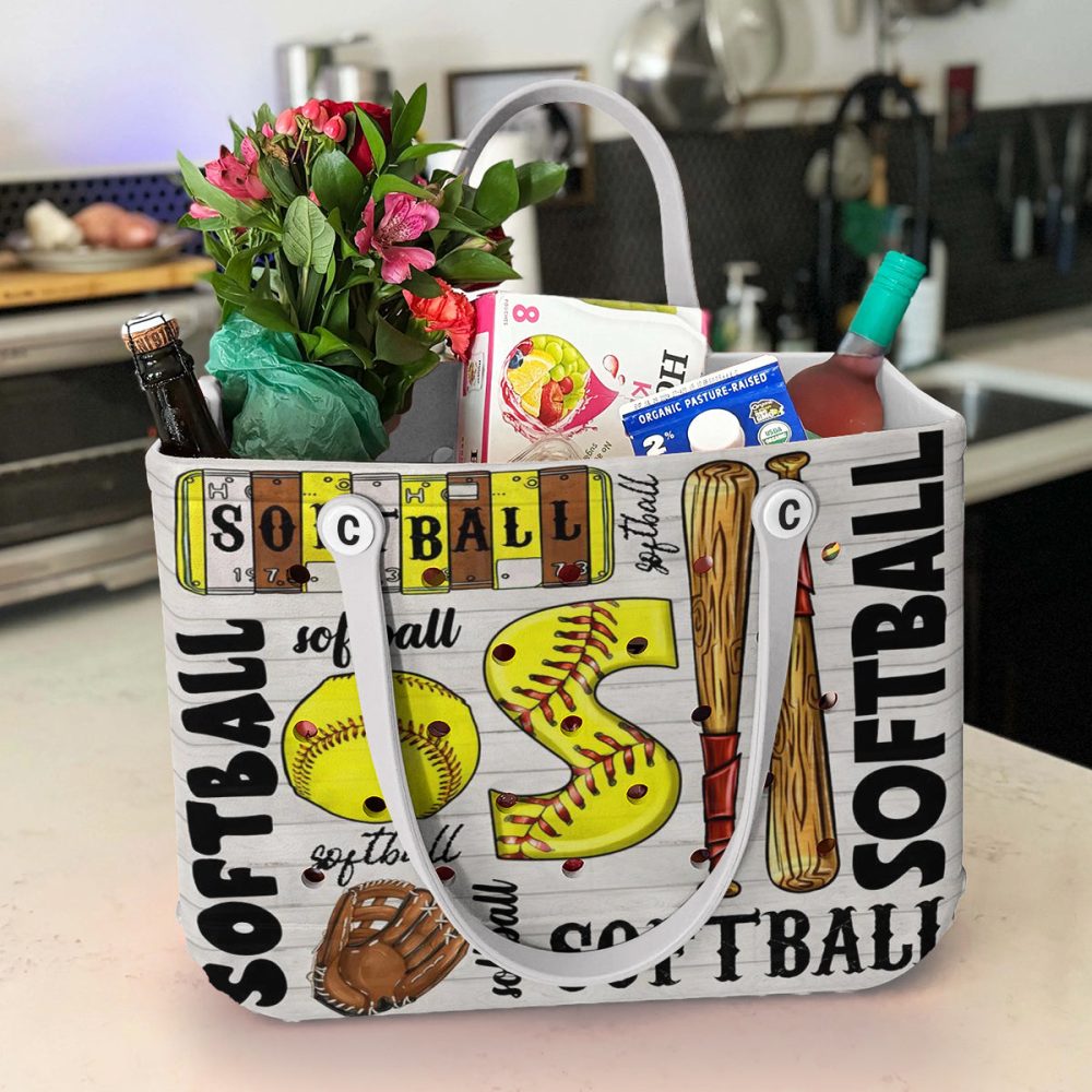 Bucket Tote Bag, Limited Edition Bogg Bag, Beach Bag Softball Essentials - Image 4